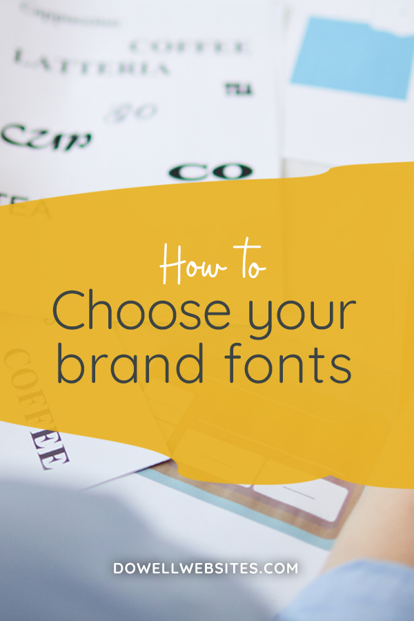 How to choose brand fonts